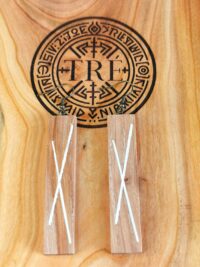 Kolczyki - DAGAZ + biała żywica [4904]