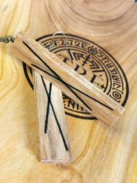 Kolczyki - DAGAZ + czarna żywica [4911]