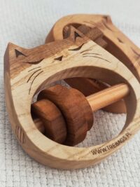 Grzechotka drewniana "Kotek"