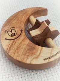 Grzechotka drewniana "Księżyc"